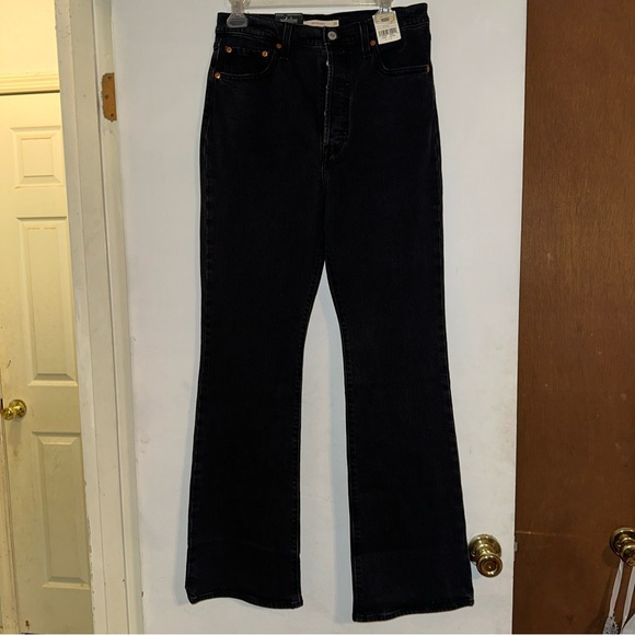 NWT Levi's Premium Ribcage Bootcut Black - Picture 8 of 9